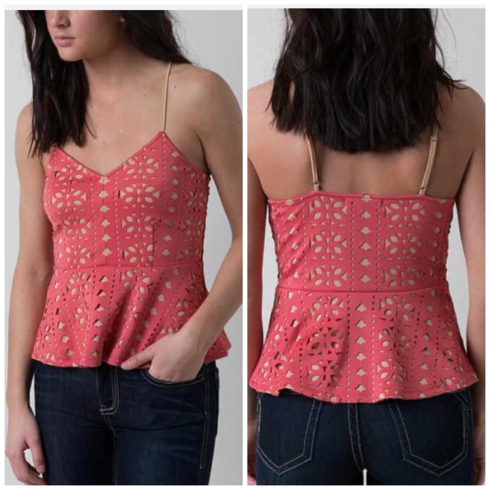 Pink Laser Cut Tank